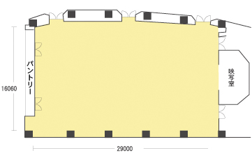 コンベンションホール内観図